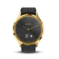 Garmin佳明vivomove HR光电心率监测智能时尚防水运动健身功能手表防水50m（经典版 皇冠黑）