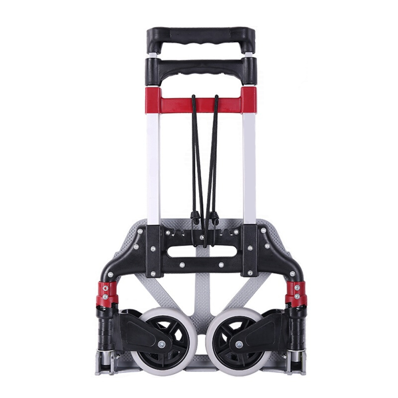 拉货小推车便携载重王推车货搬运车折叠拖车折叠家用拉货车仓库用黑色