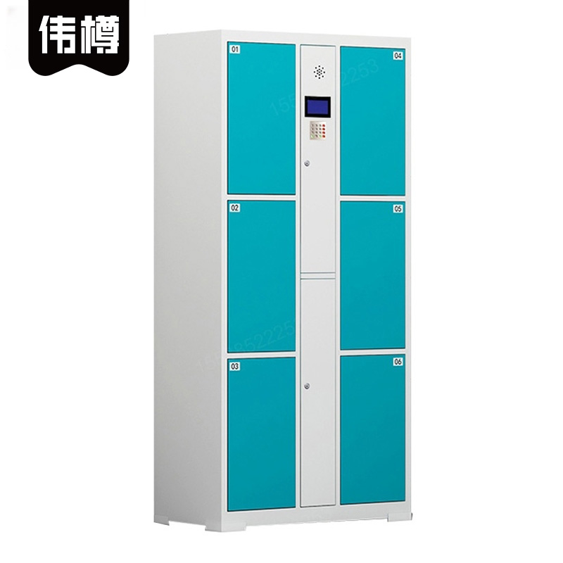 伟樽电子存包柜自设密码6门850*460*1800mm台高清大图