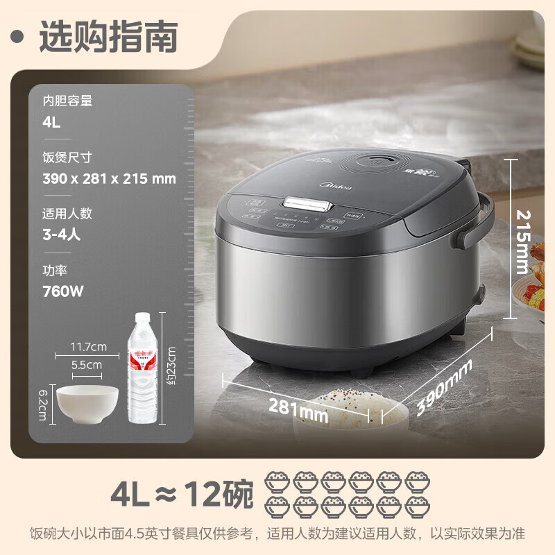 美的(Midea)MB-RE478电饭煲高清大图