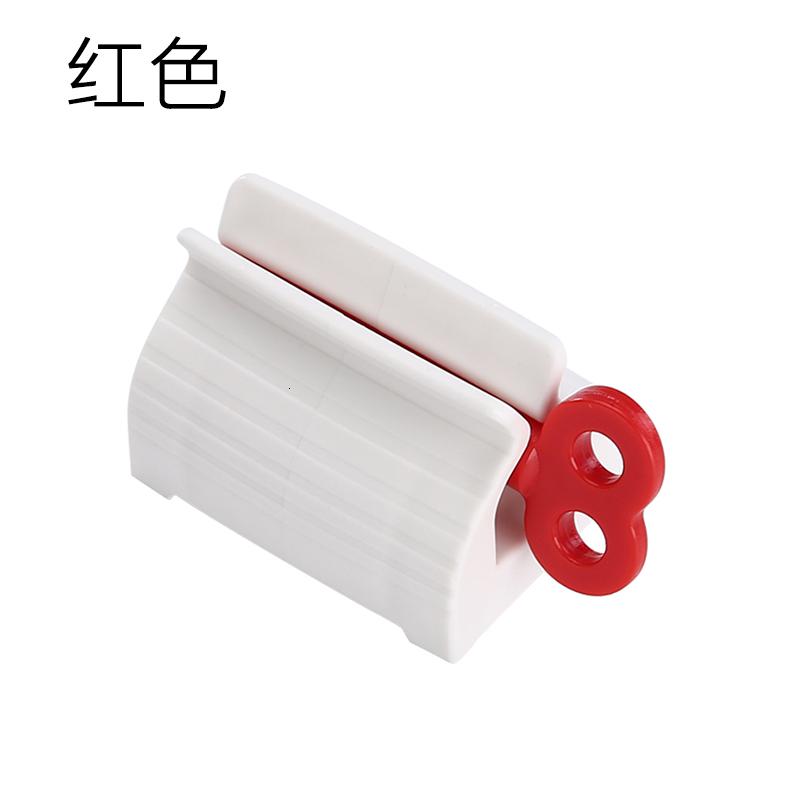 挤牙膏器创意懒人简约手动挤牙膏洗面奶护手霜置物架挤压器 三维工匠 红色