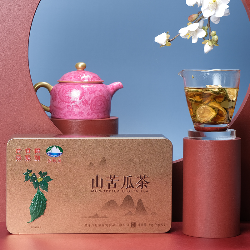 片仔癀茶叶 山苦瓜茶 夏季清凉茶叶 80g*2盒 礼盒装