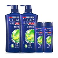 清扬(CLEAR)洗发水 男士控油去屑洗发水套装 洗发液露