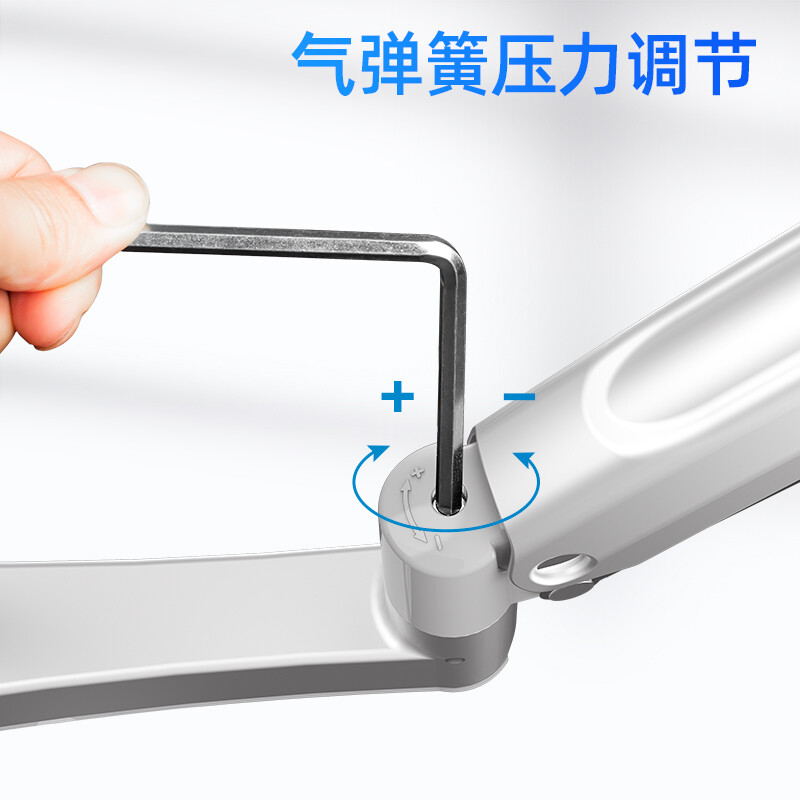 NB H180显示器支架 双屏拼接电脑支架 免打孔双屏显示器支架臂 桌面显示器底座伸缩旋转升降 显示器增高架 黑高清大图