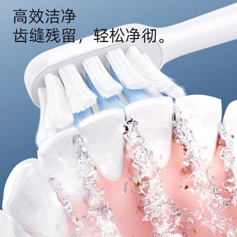 适配小米电动牙刷头T300/T500/T100米家替换T301/T302/MES601高清大图