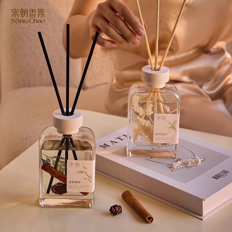 宋朝自然万物无火香薰卧室持久房间留香女生生日香氛伴手礼 竹外桃花200ml高清大图