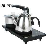 鼎亨功夫茶具套装电热玻璃烧水壶全自动上水电茶炉电磁炉实木茶盘