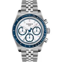 天梭(TISSOT)男士瑞士自动计时不锈钢腕表41mm防水运动商务手表