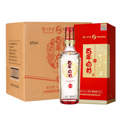泸州老窖养生酒 百年白首酒 和之美 42度500ml*6白酒箱装 婚庆宴度用酒之选