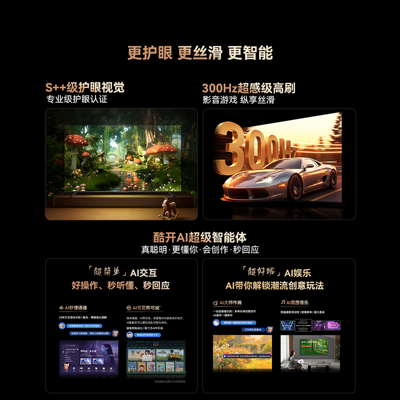 创维电视A6F Pro+ 65英寸智能平板电视机2016分区QD-Mini LED 液晶游戏 65吋国家补贴 A6F高清大图