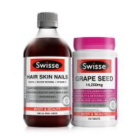 Swisse美颜护肤套装（ 胶原蛋白液 500ml & 葡萄籽精华片180片）