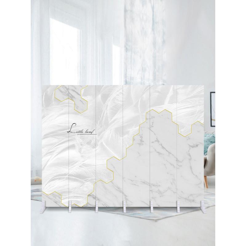 BONJEAN北欧屏风隔断墙客厅装饰移动折叠简约现代卧室实木遮挡小户型折屏高清大图