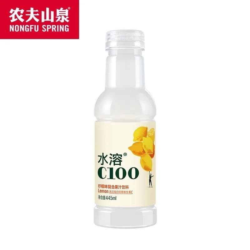 农夫山泉 水溶 C100 445ml*5瓶 血橙味图片