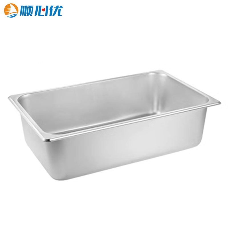 顺心优 不锈钢份数盆1/1 530*320*100mm/个