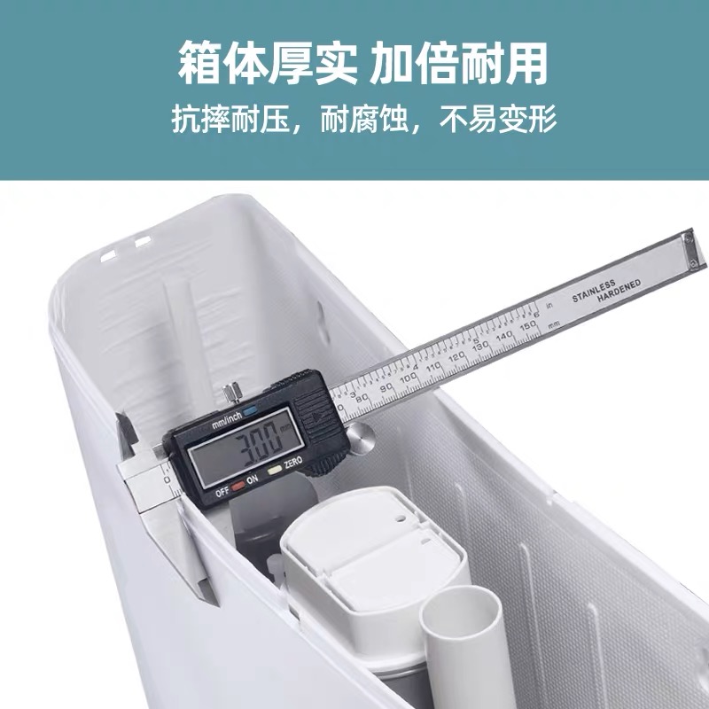蔚岸蹲便器水箱排水量3升/个高清大图