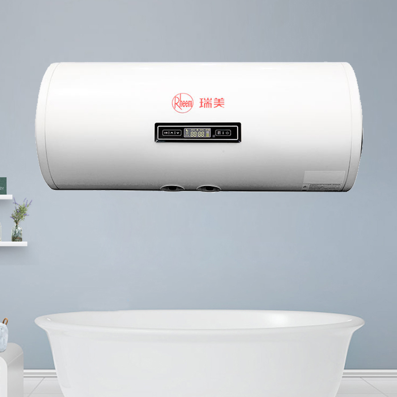 瑞美(Rheem)电热水器100升家用卫生间洗澡机横挂储水式淋浴恒温速热2KW节能微电脑控制一级能效 ERE30-100
