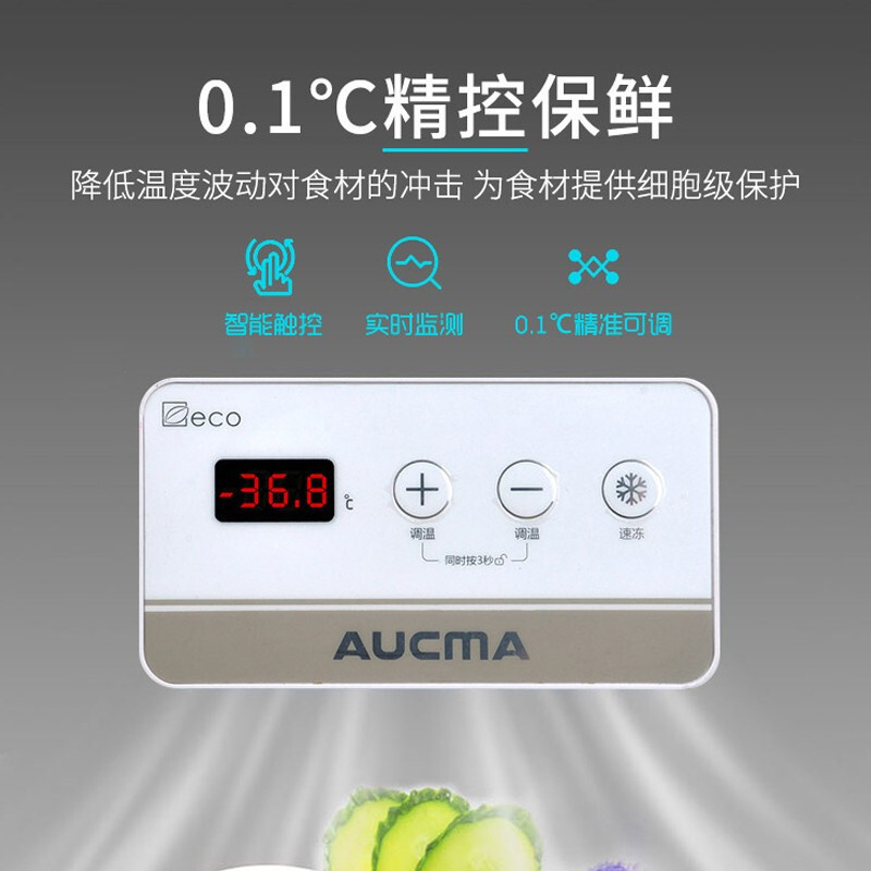 澳柯玛(AUCMA)大冰柜商用-低温大冰柜卧式速冻冷柜大容量冷冻柜BC/BD-520SND 皓月白