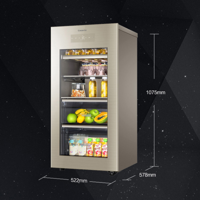 卡萨帝(Casarte) 132升冰吧酒柜冷藏冰箱冰柜冷柜茶叶柜饮料柜 立式风冷无霜 四维生态果藏 LC-132WDU1高清大图