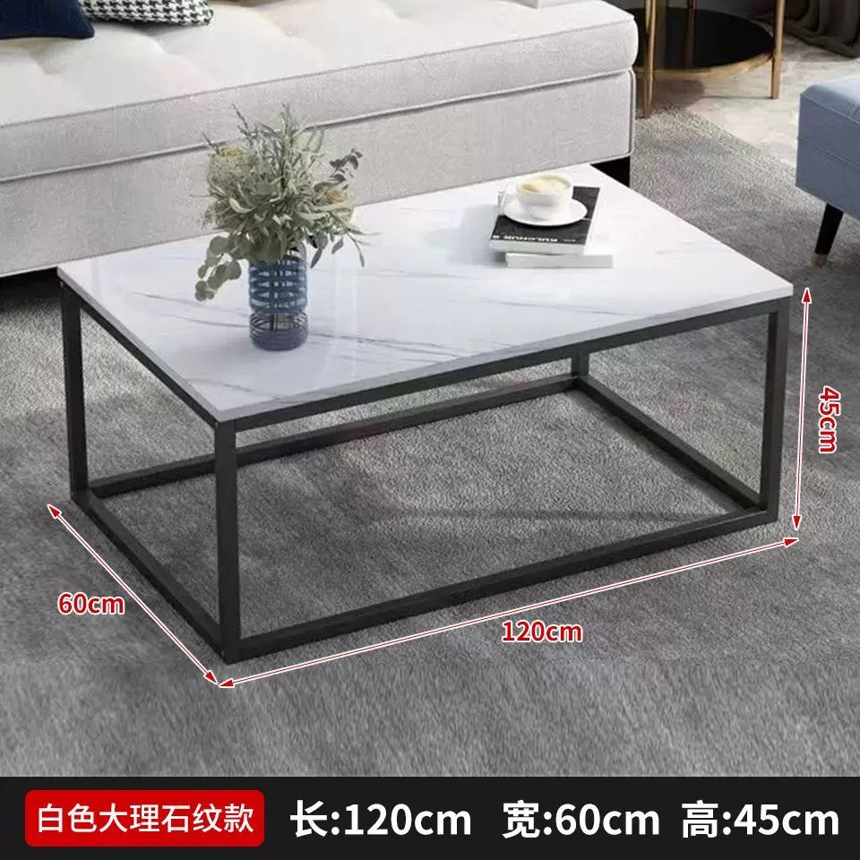 苏宁 金菲罗格 办公家具 会客洽谈大理石茶几 120*60*45长茶几高清大图
