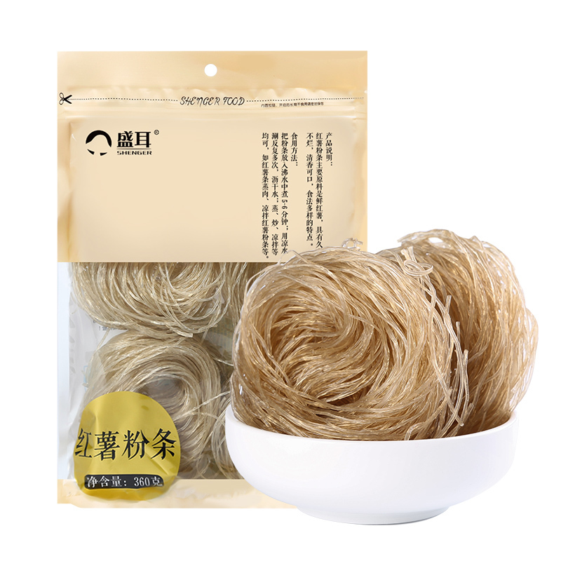 盛耳红薯粉条 360克 粉丝圆粉皮 口感Q弹福建特产