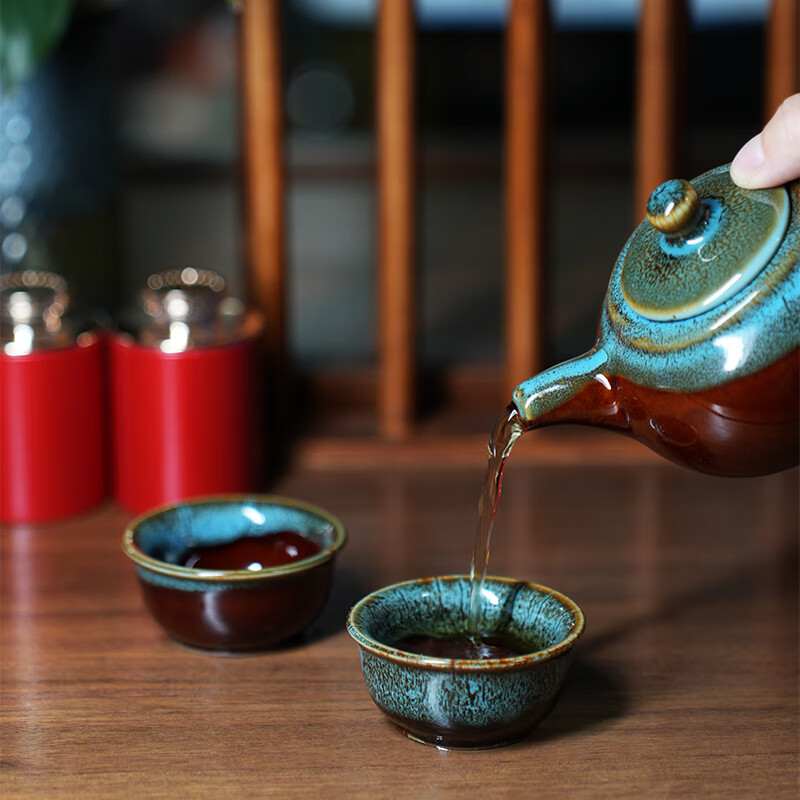 素言茶坊 素言茶坊望月尊享桂花乌龙茶月饼掼蛋牌中秋组合茶礼高清大图