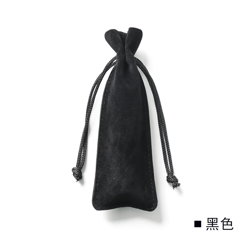 口红保护套绒布收纳袋小号便携随身抽绳香水口红首饰化妆品束口袋收纳袋 三维工匠高清大图