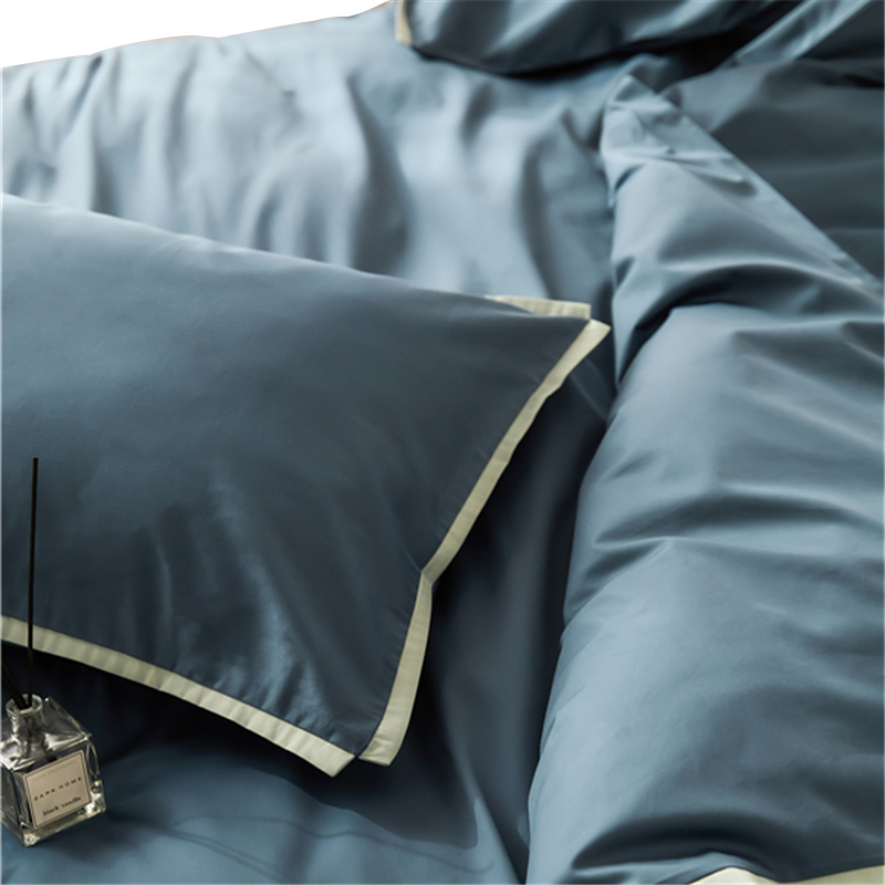 三极户外(Tri-Polar) TP2698新疆长绒棉四件套 1.5/1.8m床单款四件套 ((计价单位：套) 空灵蓝）高清大图