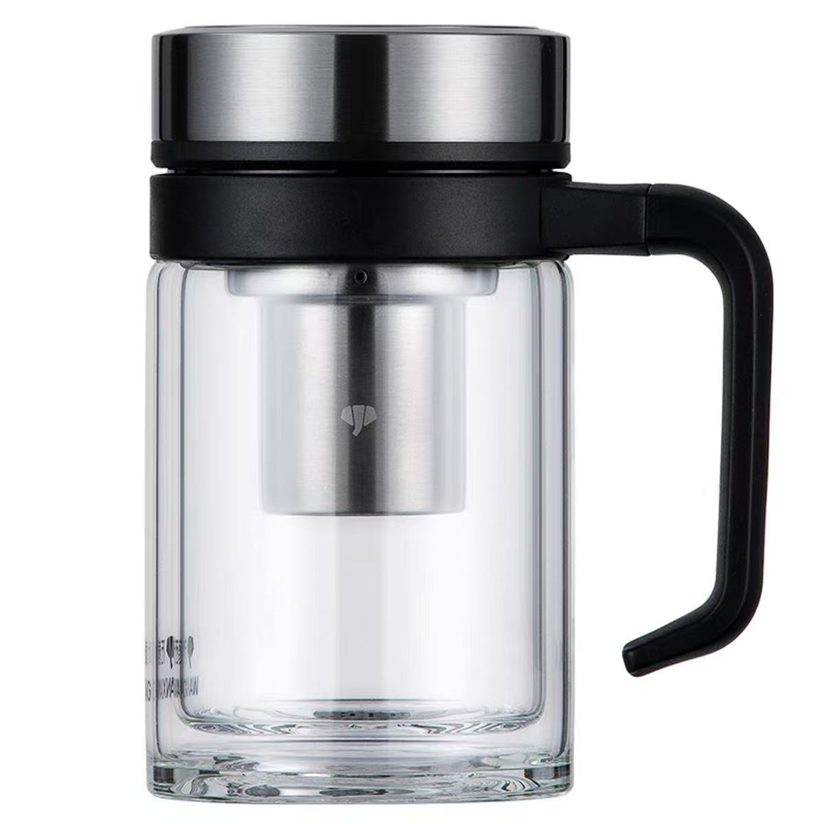 万象双层玻璃杯胡桃色 --V219