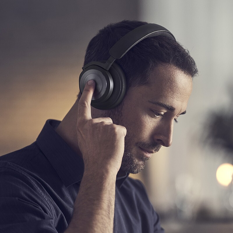 B&O beoplay HX 头戴式蓝牙无线耳机 自适应主动降噪音乐耳机/耳麦 炭黑色 张艺兴代言耳机高清大图