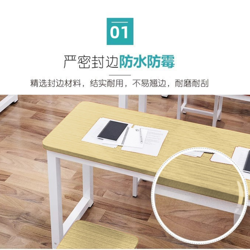 指臣学习桌椅120*60*75CM套高清大图