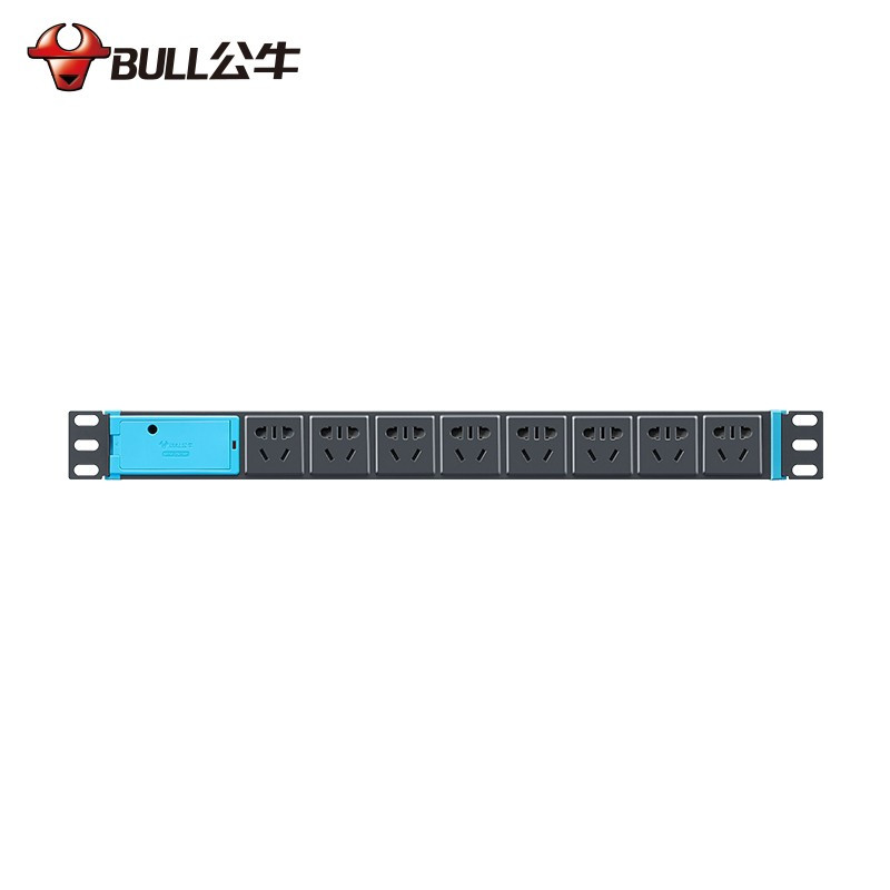 公牛(BULL)GNE-1080W PDU机柜插座/插线板/插排/排插/接线板/拖线板 8位无线(单位:个)高清大图