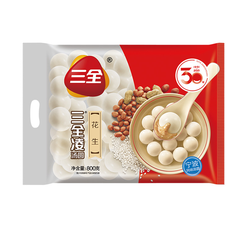 三全凌简装花生汤圆800g