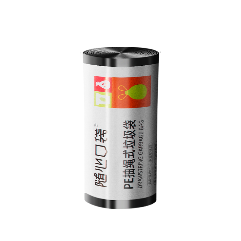 随心口袋 PE抽绳式垃圾袋45*50cm*3组装