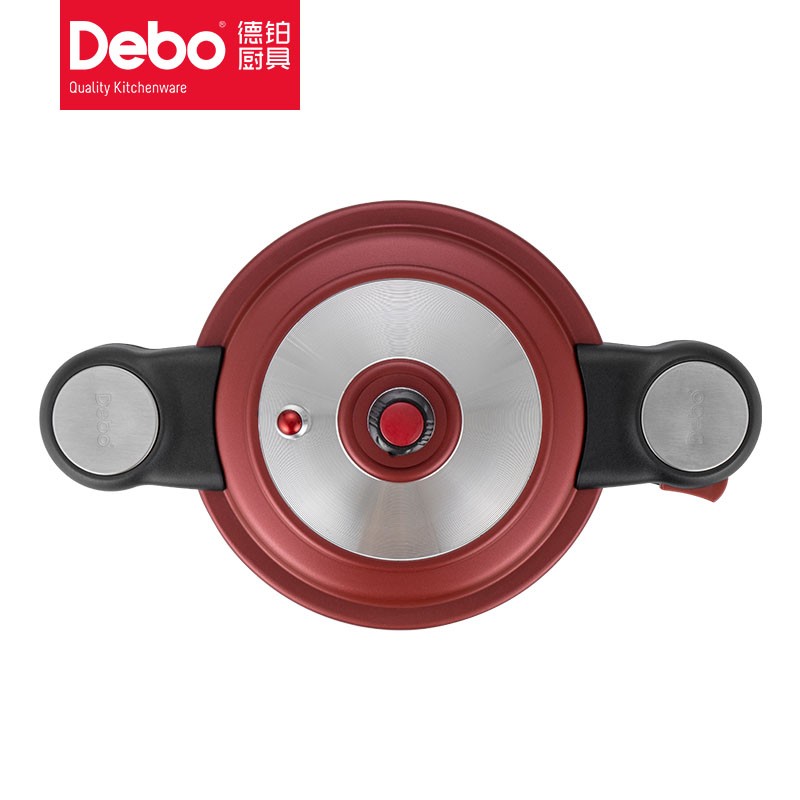 德铂(Debo) 铂爵高压锅红色 DEP-829高清大图