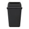 科力邦(Kelibang) 户外垃圾桶 大号20L干湿分类垃圾桶市政环卫商用弹盖翻盖垃圾桶 黑色 KB1044 干垃圾