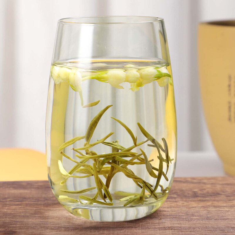 痴福新茶浓香型茉莉花茶散装花茶曲毫茉莉罐装1罐250克高清大图