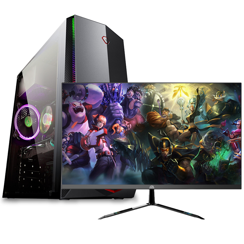 铭能 12代i5六核/GTX1660Ti独显/16G内存 512G固态 DIY组装机 组装电脑 家用办公台式机电脑主机学生设计电脑台式电竞直播吃鸡永劫无间游戏电脑+21.5英寸全套高清大图