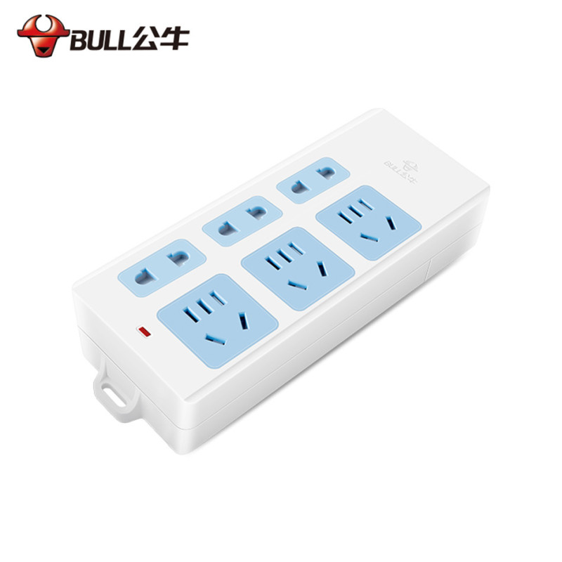 公牛(bull) GN-102/6位排插3位五孔+3位两孔安全排插-无线无开关
