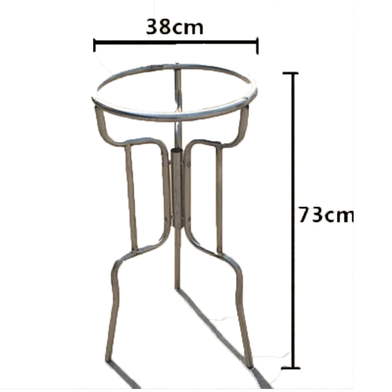 隆博盛景 老式脸盆架子不锈钢落地脸盆架460*460*1040mm高清大图