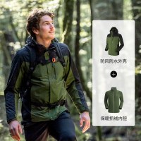 凯乐石户外登山服男防水防风衣女保暖抓绒三合一冲锋衣/远征pro