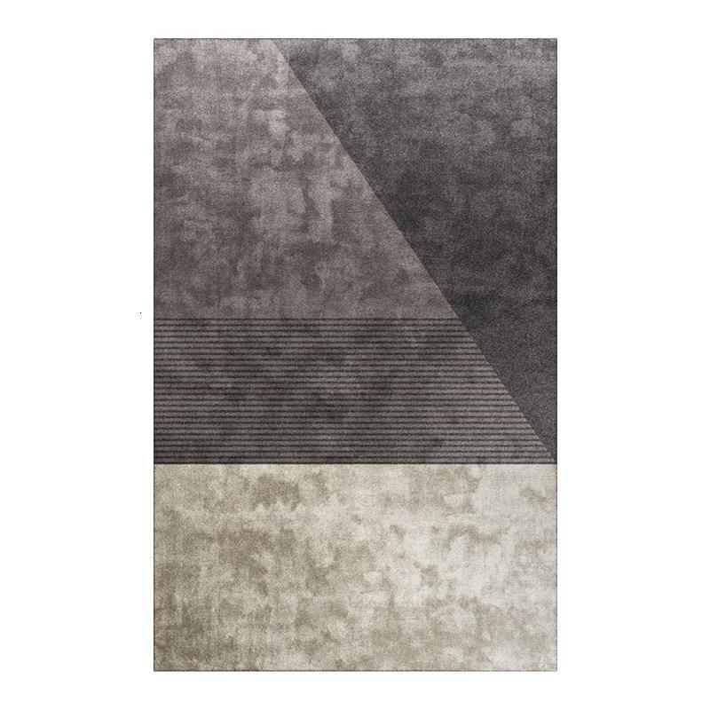 家柏饰(CORATED)地毯客厅现代简约几何图案茶几毯卧室床边床前毯轻奢百搭 费赛罗-曙光银 任意尺寸定制328元/平方米