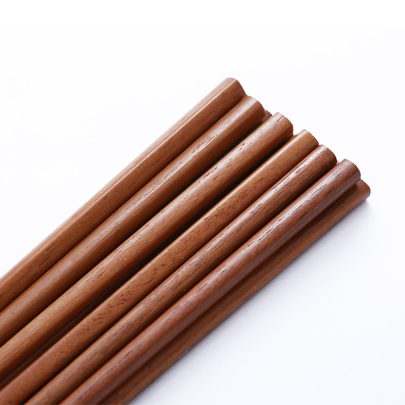 双枪铁木筷子实木家用防滑快子酒店防霉高档家庭木质套装KZ2000-3 铁木筷10双+儿童筷1双高清大图