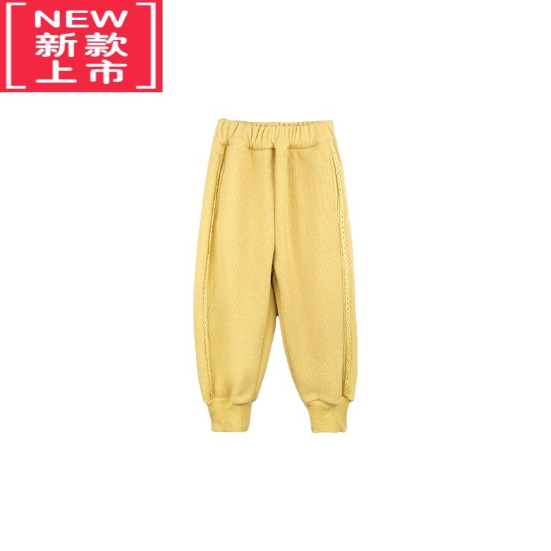 可莉允女童加绒卫裤2022冬季新款儿童加厚休闲裤宝宝保暖束脚裤保暖裤图片