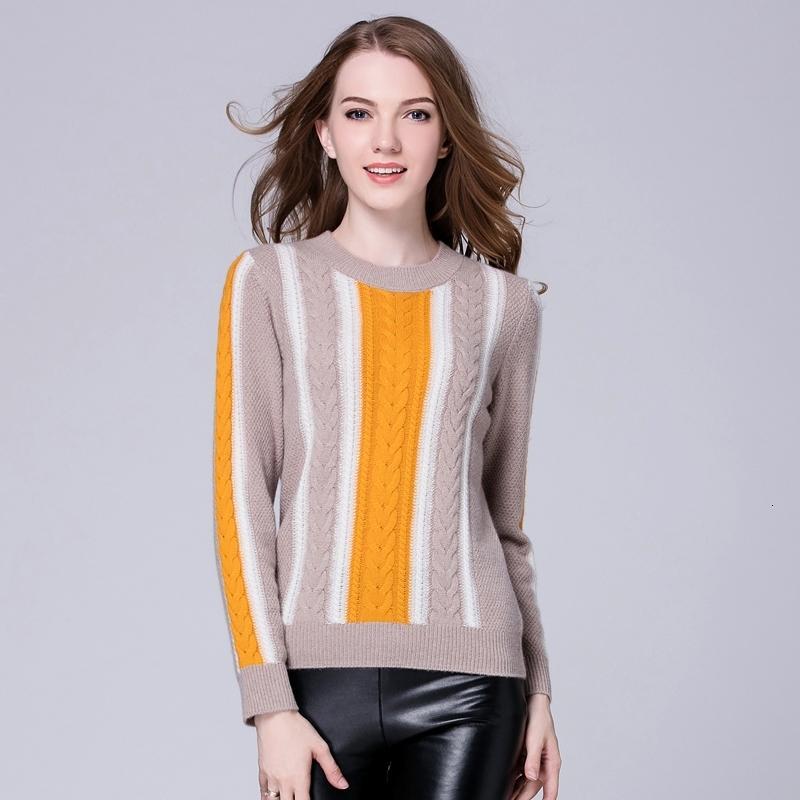 2016秋冬新款圆领麻花加厚羊绒衫时尚百搭女毛衣套头针织衫打