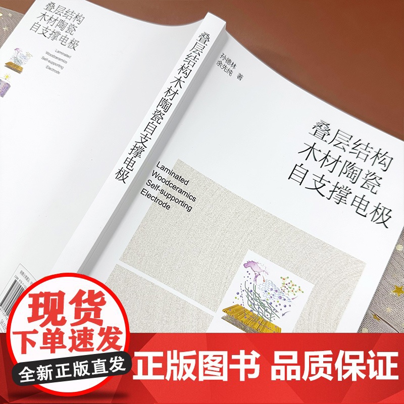 叠层结构木材陶瓷自支撑电极 木材陶瓷 电极材料 电化学储能 木材陶瓷 生物质材料及电化学储能材料等研究应用技术人员参考书高清大图