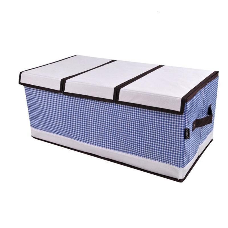 友纳高档可拆卸三盖收纳盒/家庭收纳用具60*30*25(颜色随机)