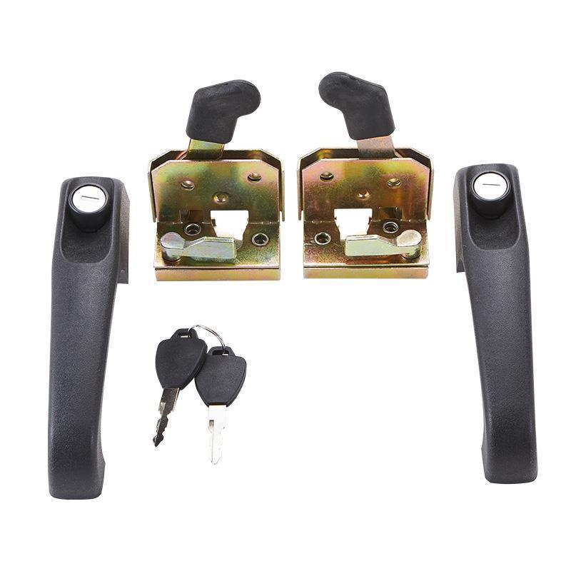 常规款左边电动三轮车车门锁封闭四轮三轮车全棚车门内锁板锁块锁体