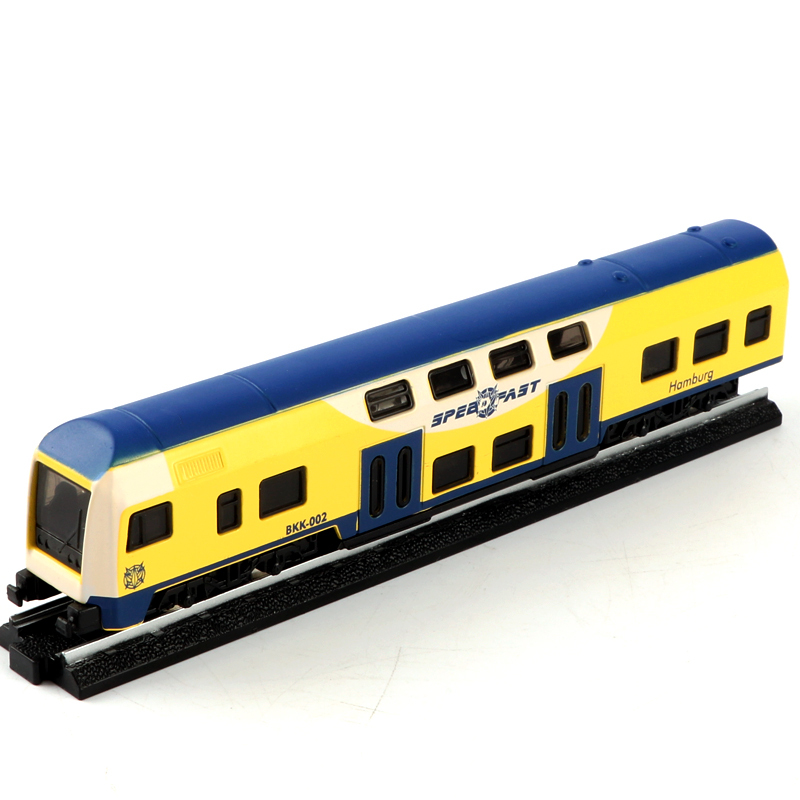 儿童仿真绿皮怀旧火车模型玩具滑行前进玩具车合金高铁轻轨车模