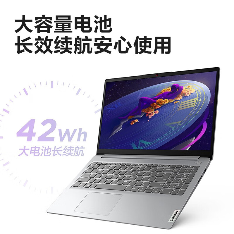 联想笔记本电脑IdeaPad 15 锐龙版 15.6英寸学生轻薄商务办公本 [R5-5500U 8G 512G ]高清大图