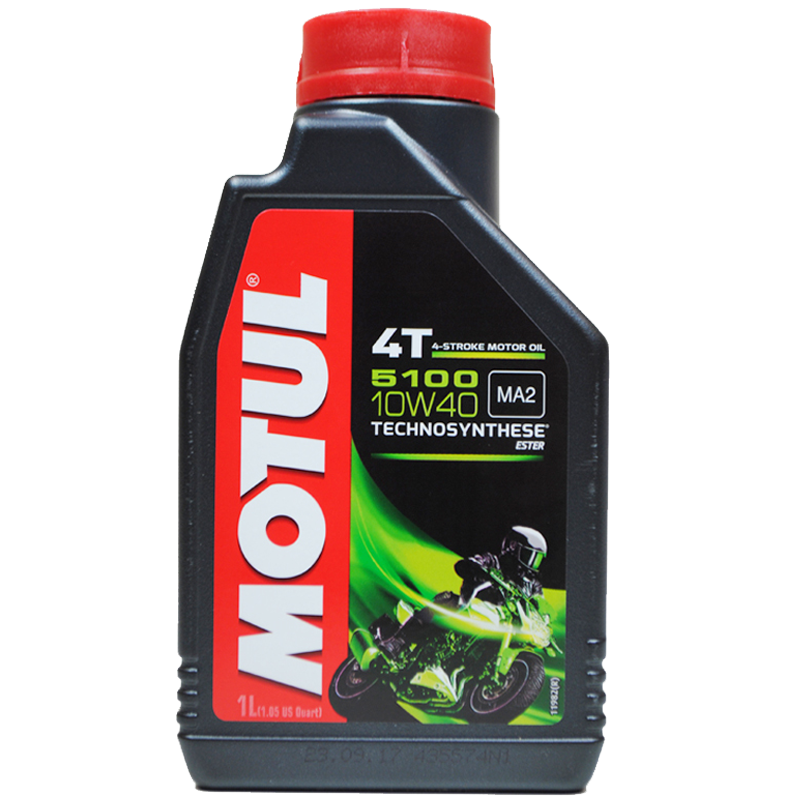 Motul摩特 欧洲进口 5100 4T酯类半合成摩托车机油润滑油 10W-40 SM级 1L